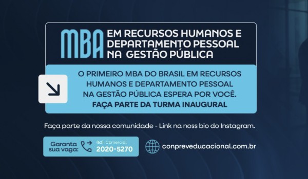 MBA  EM RECURSOS HUMANOS E DEPARTAMENTO PESSOAL NA GESTÃO PÚBLICA